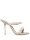 Alexander Wang Julie Padded Slide Sandal In Beige