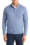 Peter Millar Crown Crafted Stealth Performance Quarter Zip Pullover In Blue Pearl