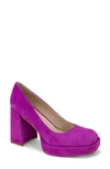 Kenneth Cole Women's Bri Square Toe High Heel Platform Pumps In Magenta