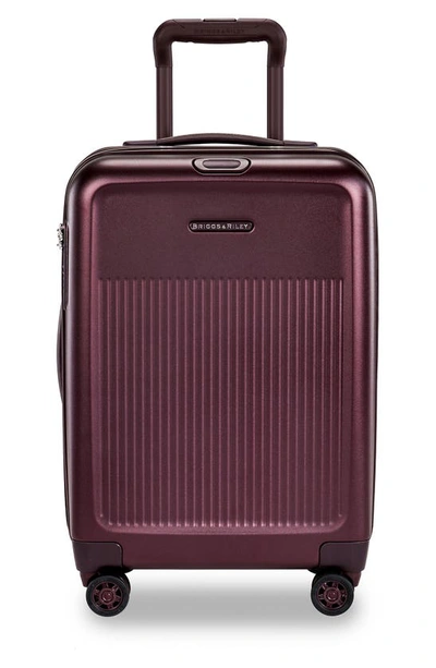 Briggs & Riley Sympatico 21-inch International Carry-on In Plum