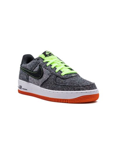 Nike Kids' Air Force 1 Lv8 Sneaker In Black/ Green/ Starfish/ Black