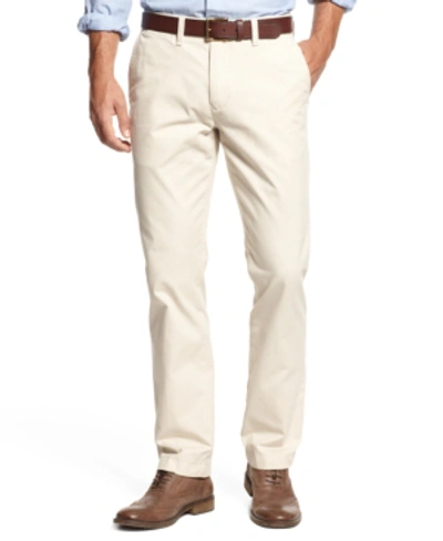 Tommy Hilfiger Men's Modern-fit Th Flex Stretch Comfort Solid Performance Pants In Sand Khaki