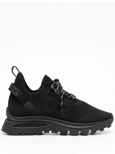 Dsquared2 Harren Logo-jacquard Sneakers In Nero