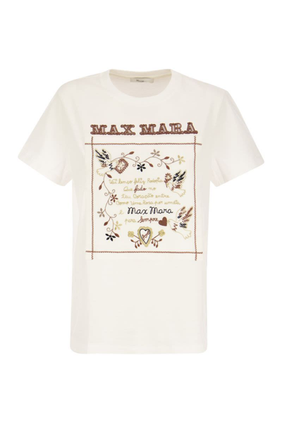 Max Mara Logo T-shirt In White