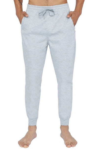 90 Degree By Reflex Scuba Side Pocket Joggers In Heather Light Grey