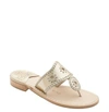 Jack Rogers Whipstitched Flip Flop In Platinum