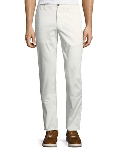 Incotex Men's 1st Washed Chino Flat-front Trousers