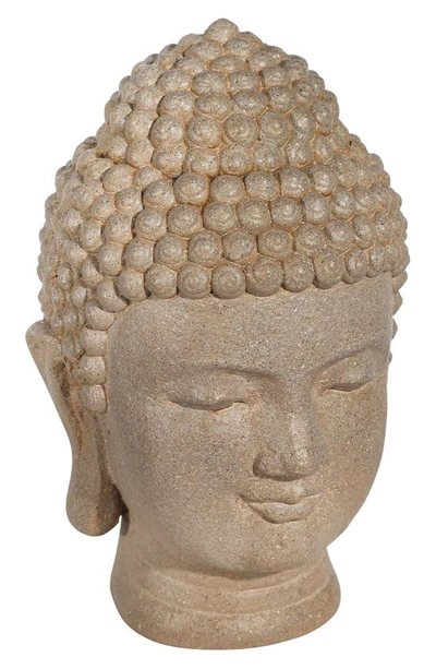 Sagebrook Home 11.5" Buddha Head Sculpture In Gray