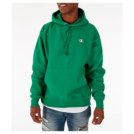 champion reverse weave green hoodie