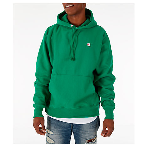 green reverse weave champion hoodie