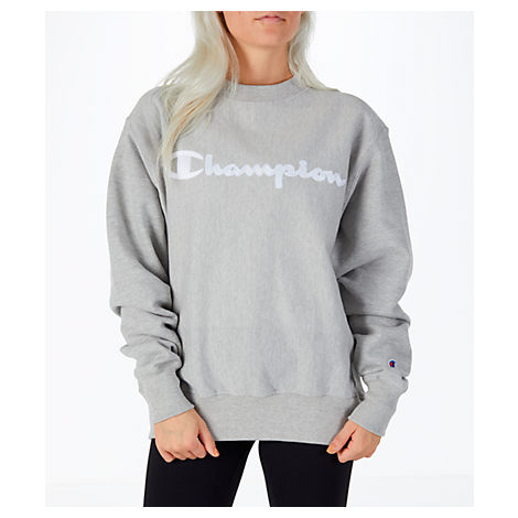 women's champion grey hoodie