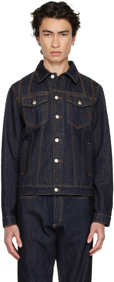 Alexander Mcqueen Denim Jacket In Blue ModeSens