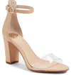 Vince Camuto Corlina Ankle Strap Sandal In Beauty/ Clear