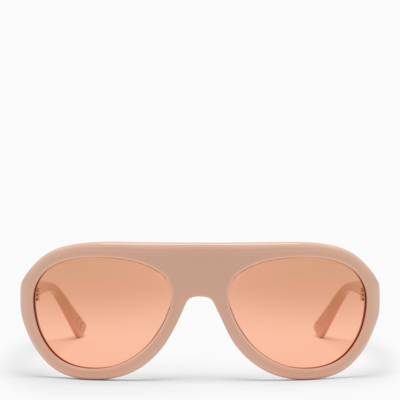 Marni Mount Toc Pink Sunglasses In Transparent