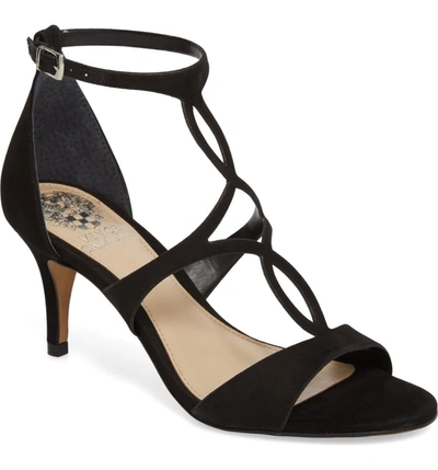 Vince Camuto Payto Sandal In Black Leather
