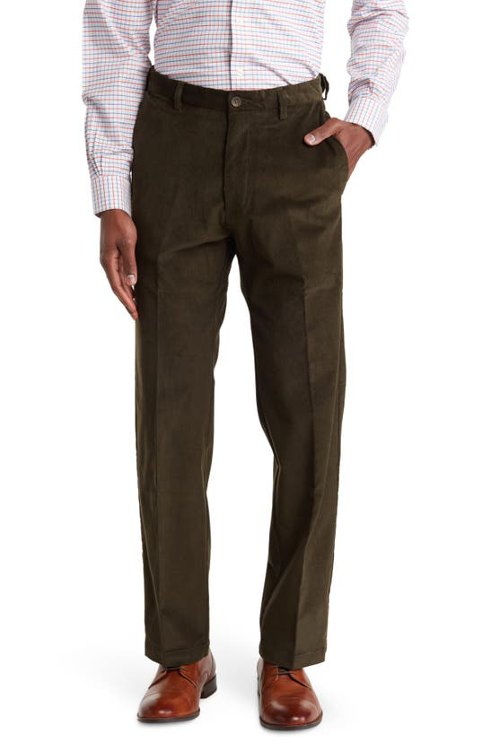 Haggar Classic Fit – Pantaloni Uomo In Velluto A Coste Stretch, Grigio Scuro, Taglia 40W X 31L - 3