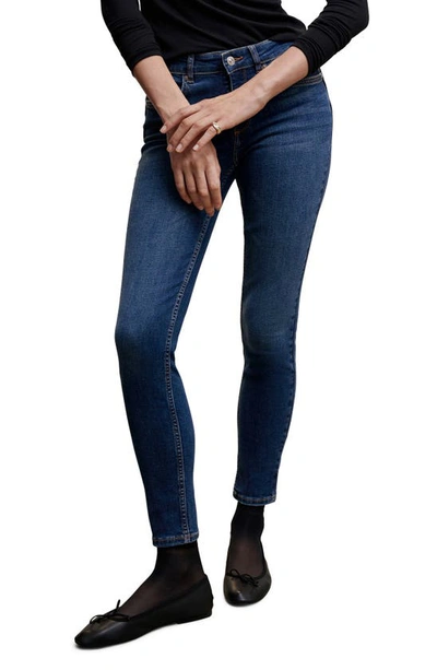 Mango Skinny Push-up Jeans Dark Blue