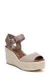 Sam Edelman Dimitree Wedge In Putty Suede