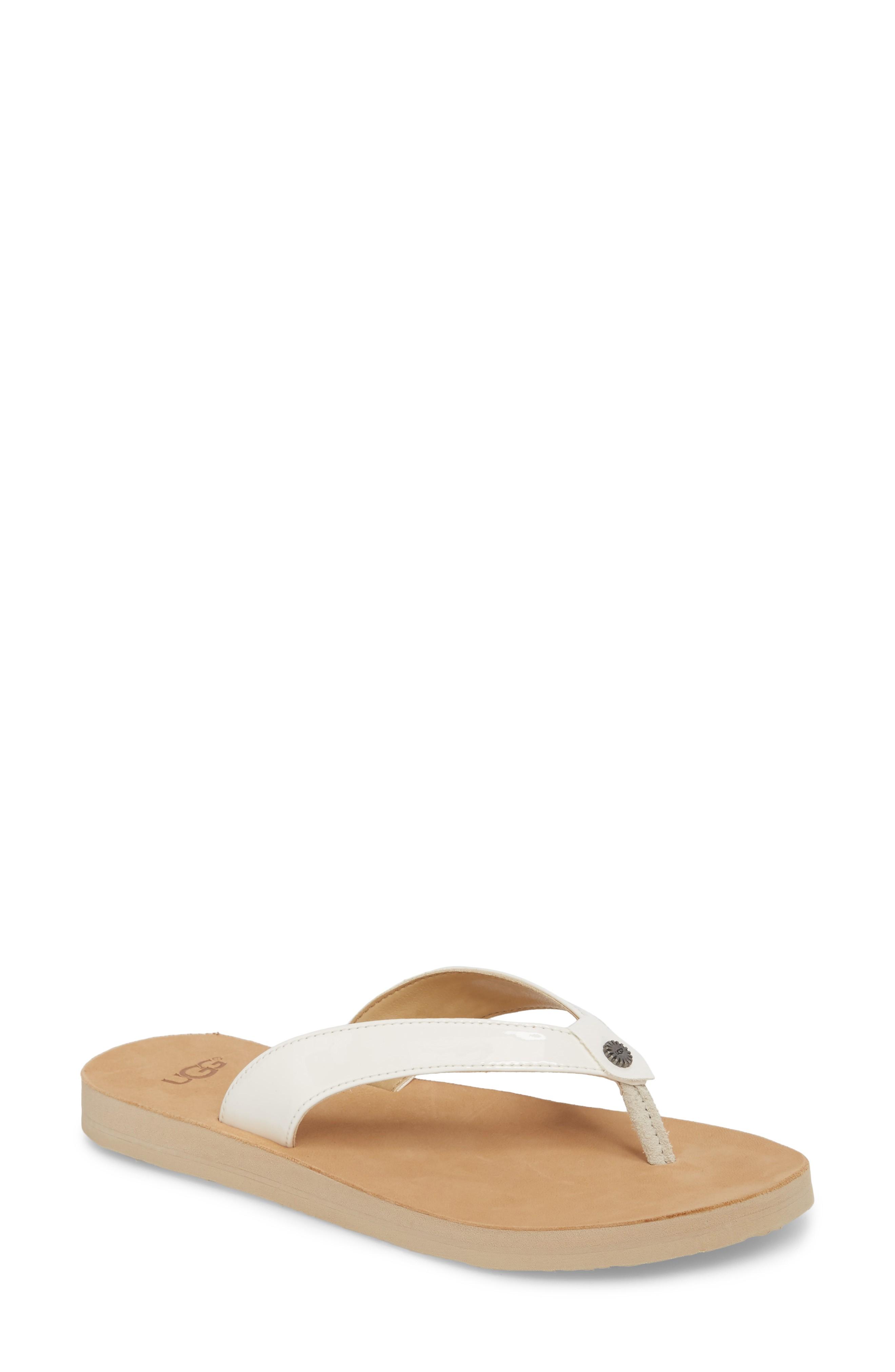 ugg tawney flip flop white