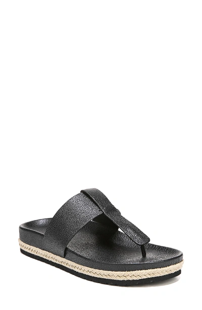 Vince Women's Avani Leather Thong Platform Sandals In Black