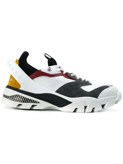 Calvin Klein 205w39nyc Carla Logo-print Leather, Rubber And Suede Sneakers In Multicolor