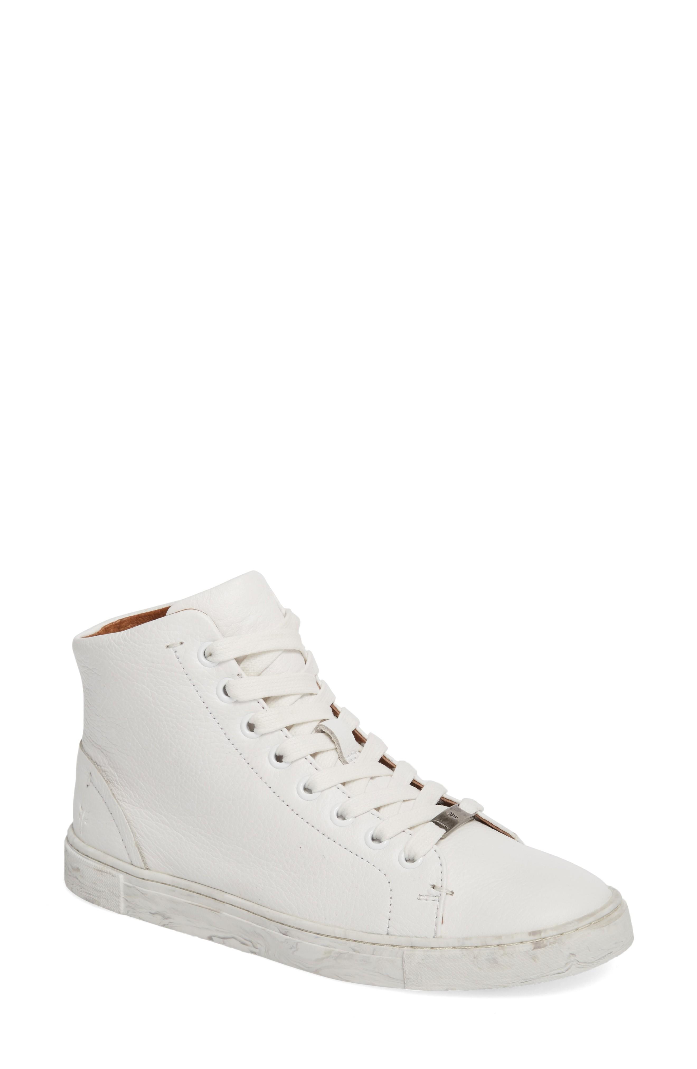 frye high top sneakers womens