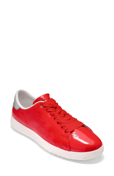 Cole Haan Grandpro Tennis Shoe In Aura Orange Patent