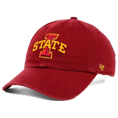 47 ' Red Iowa State Cyclones Clean Up Adjustable Hat