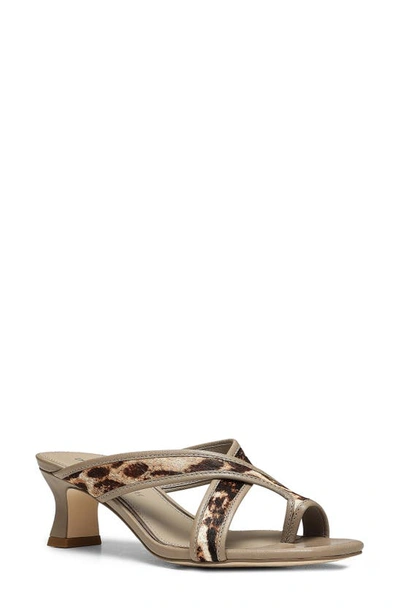 Donald Pliner Kiss Genuine Calf Hair Sandal In Light Taupe