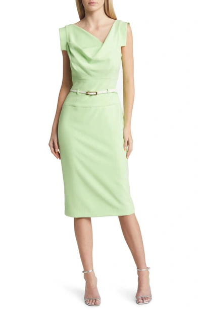 Black Halo Jackie O Sheath Dress In Paradise Green