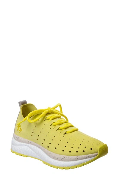 Otbt Alstead Perforated Trainer In Yellow