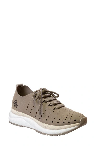 Otbt Alstead Perforated Sneaker In Greige
