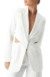 Bardot Cassian Cutout Blazer In White