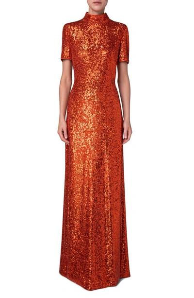 open lace back dress AKRIS Size 10 Orange Tan Silk See Through Spaghetti Straps Dress  Sui  Generis Designer Consignment