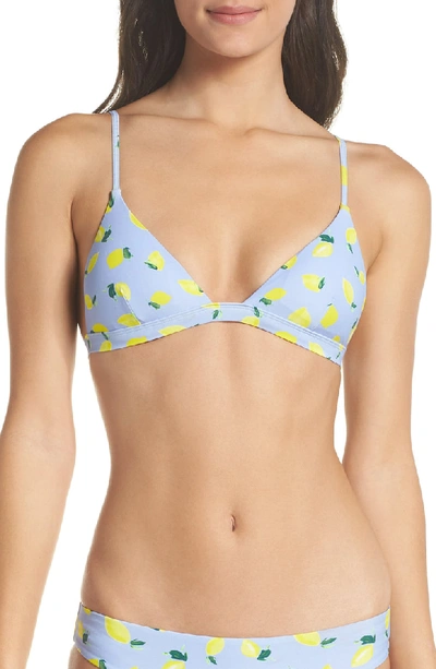 Onia Danni Lemons Triangle Bikini Top In Lemon Tossiris Multi