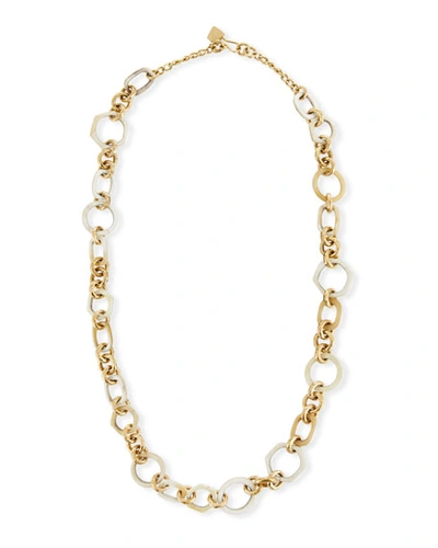 Ashley Pittman Shauri Light Horn Link Necklace In White