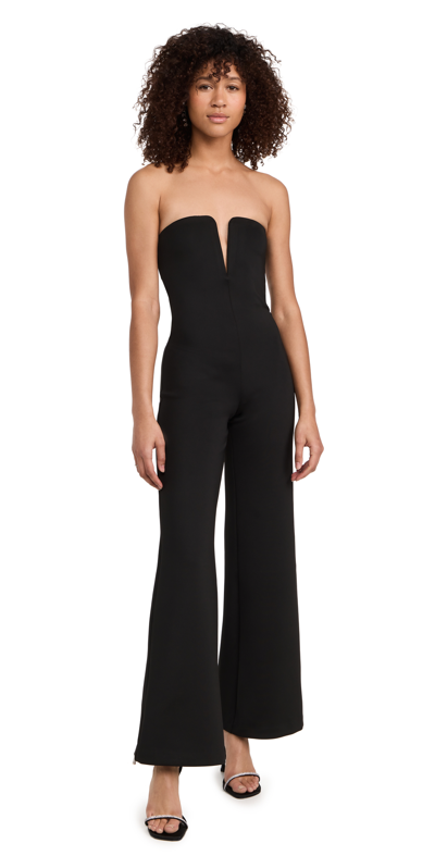 Good American Strapless Stretch-woven Jumpsuit In Black001