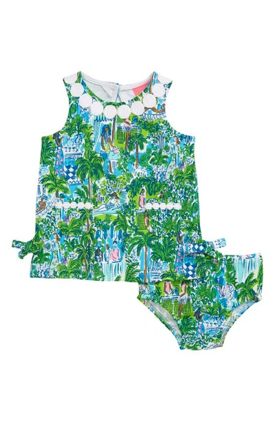 Lilly Pulitzer Baby Girl's 2-piece Lilly Shift Dress & Bloomers Set In Botanical Green