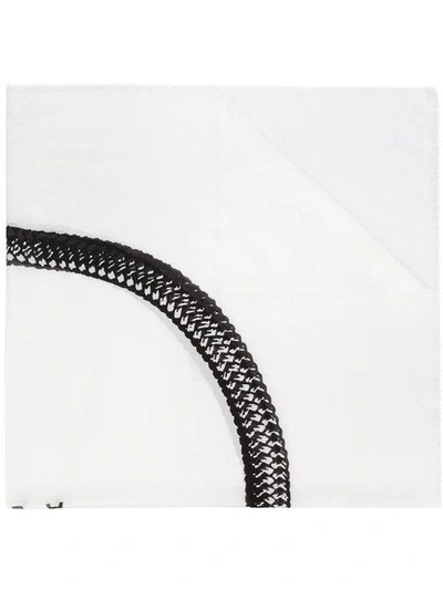 Alyx 1017  9sm Printed Fringed Scarf - White