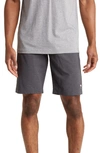Travismathew Cast The Net Hybrid Shorts In Heather Black