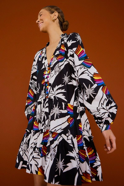 farm rio toucan mini dress Farm Rio Beach Toucans Scarf Mini Dress In Multi