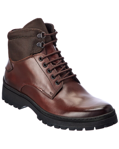 M By Bruno Magli Val Leather Boot In Brown