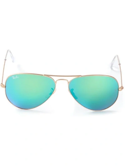 Ray Ban Aviator Sunglasses In Metallic