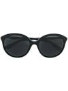 Gucci Round Framed Sunglasses In Black