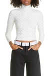 Alexander Wang Crystal-embellished Sweater In White