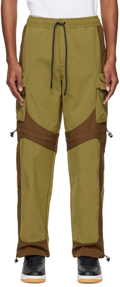 Nike 23 Engineered Woven Trousers Green In Multicolor