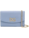 Dolce & Gabbana Logo Chain Wallet In Blue