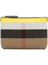 Burberry Check Zipped Pouch