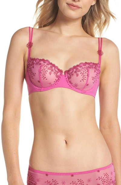 Simone Perele 'delice' Underwire Demi Bra In Rose Fuchsia