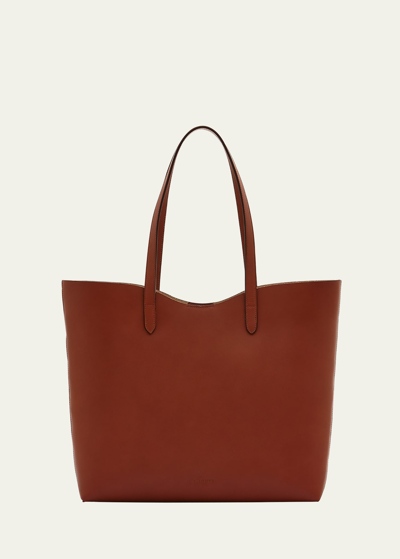 Il Bisonte Roseto Vacchetta Leather Tote Bag In Ruggine